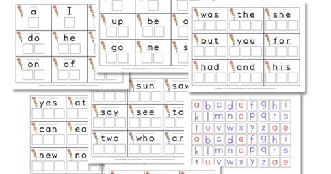 Kindergarten Sight Words